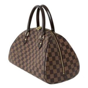 Louis Vuitton Rivera MM Damier Canvas Leather Ebene Handbag