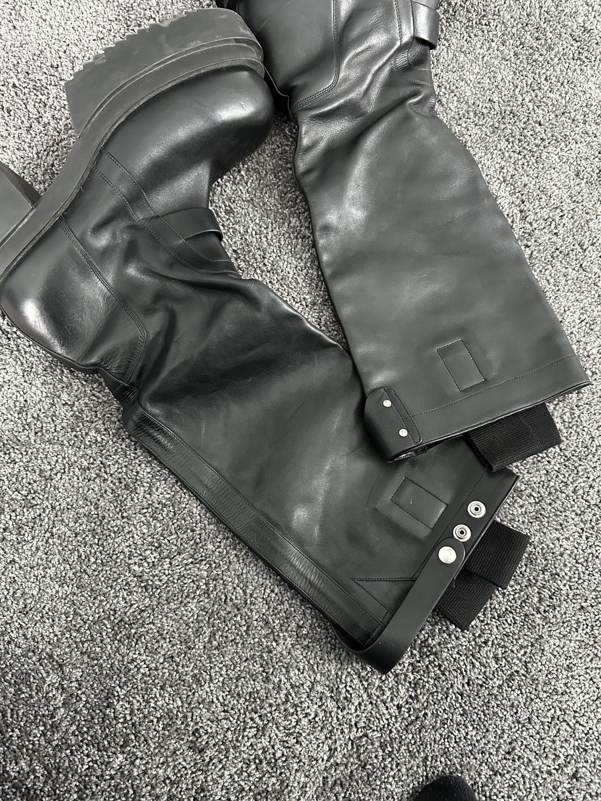 Rick Owens Rick Owens FW23 Luxor Black Bogun Boot Size US 10 / EU 43 - 3 Thumbnail