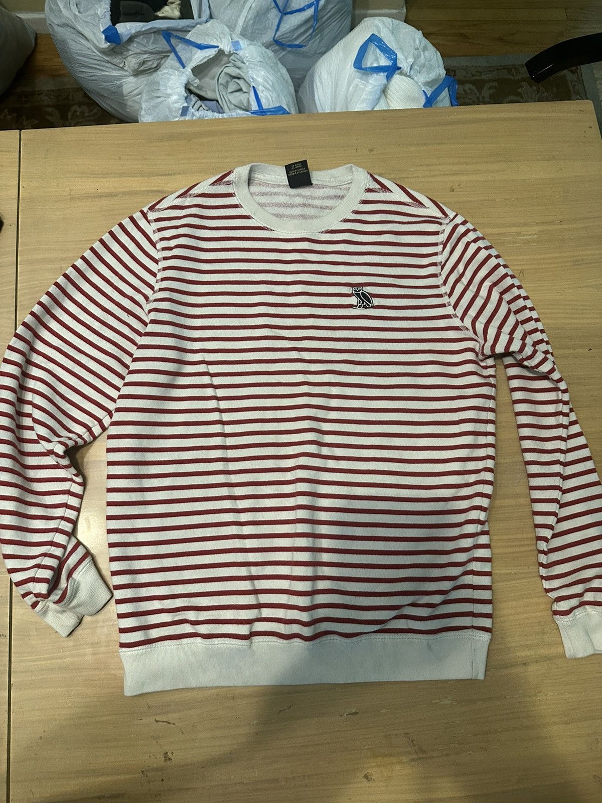 October's Very Own OVO nautical stripe crewneck Size US S / EU 44-46 / 1 - 1 Thumbnail