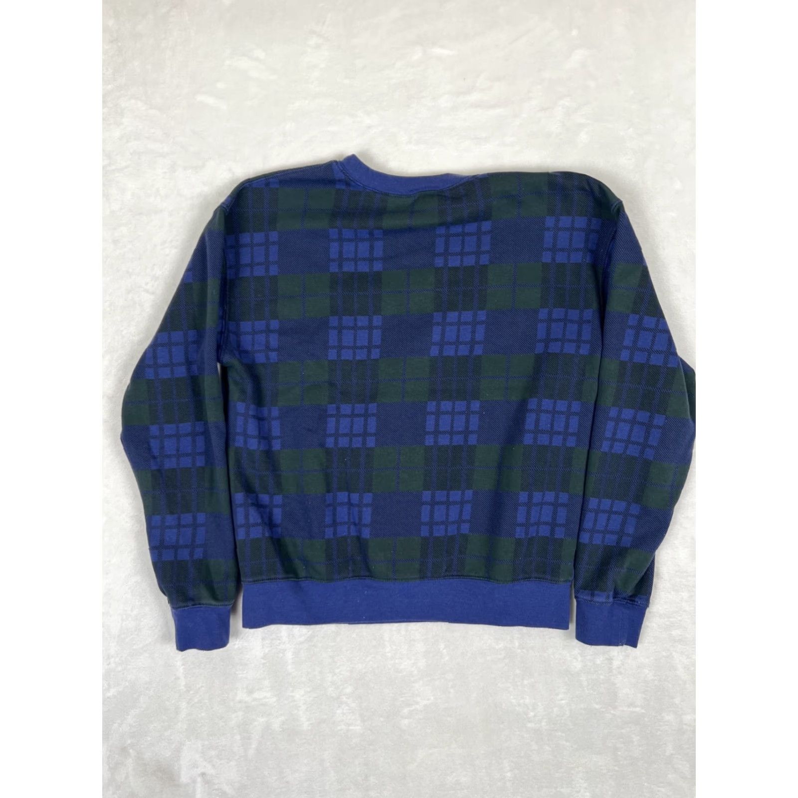 Vintage VINTAGE Yale University Womens Small Blue Plaid Embroidered Crewneck Sweatshirt Size S / US 4 / IT 40 - 6 Thumbnail
