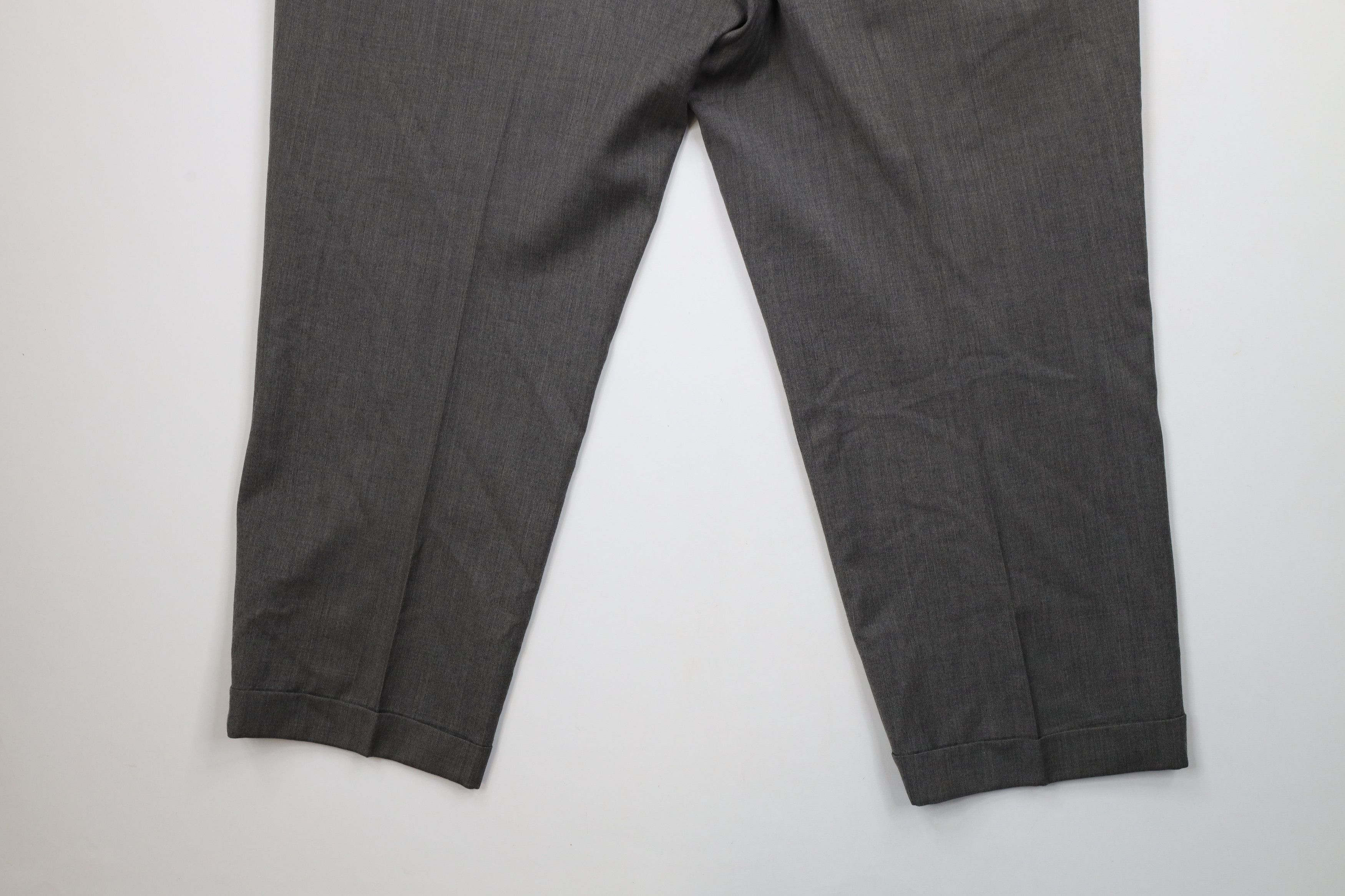 Vintage Vintage 90s Streetwear Cuffed Wool Wide Leg Chino Pants Size US 44 / EU 60 - 14 Thumbnail