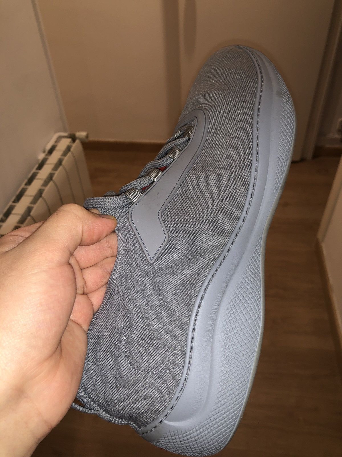 Prada Grey Prada Sneakers for Luna Rossa Size US 9 / EU 42 - 9 Thumbnail