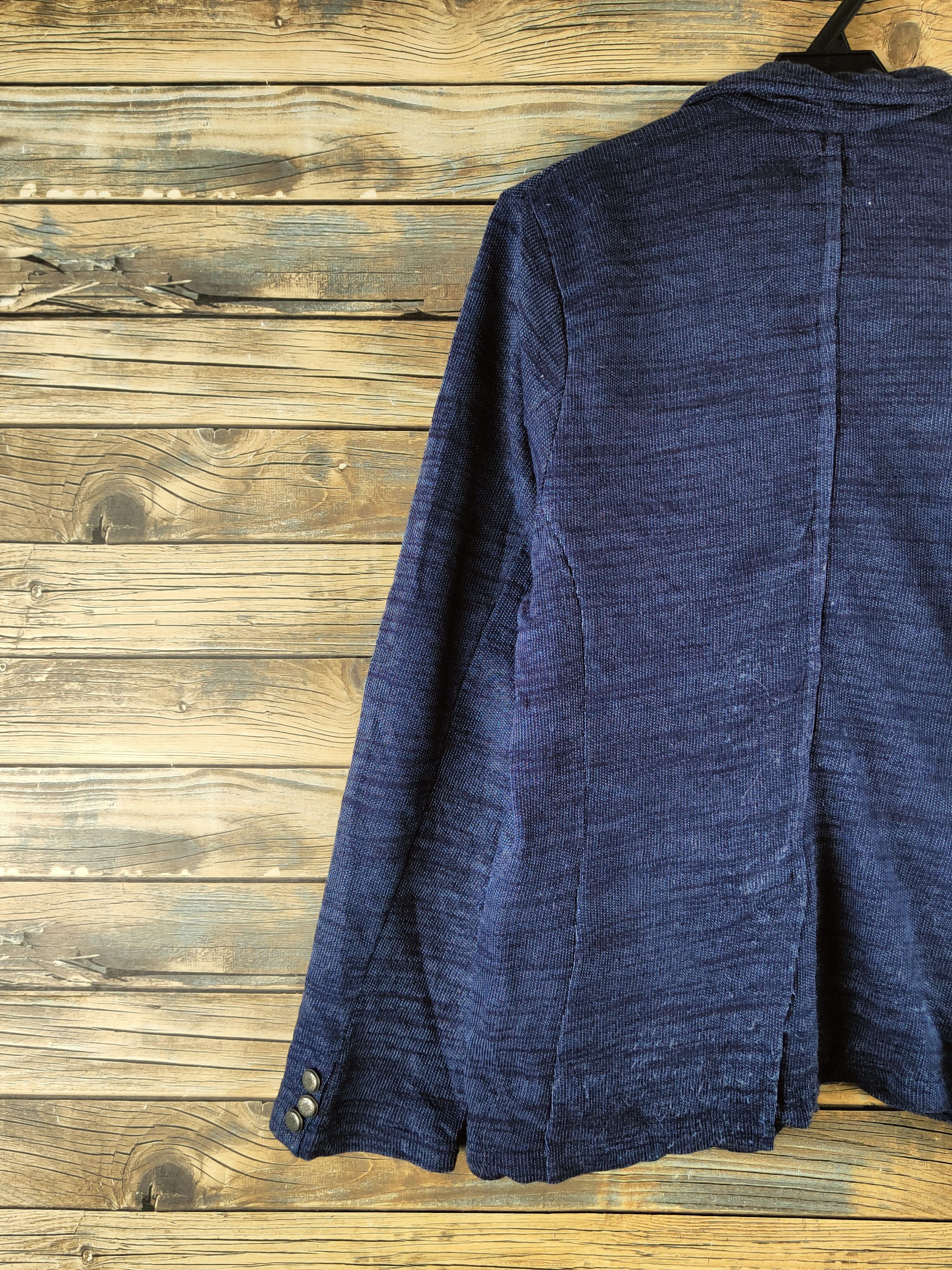 Japanese Brand DL Confirm Blue Knitwear Blazers #46-943 Size US M / EU 48-50 / 2 - 8 Thumbnail