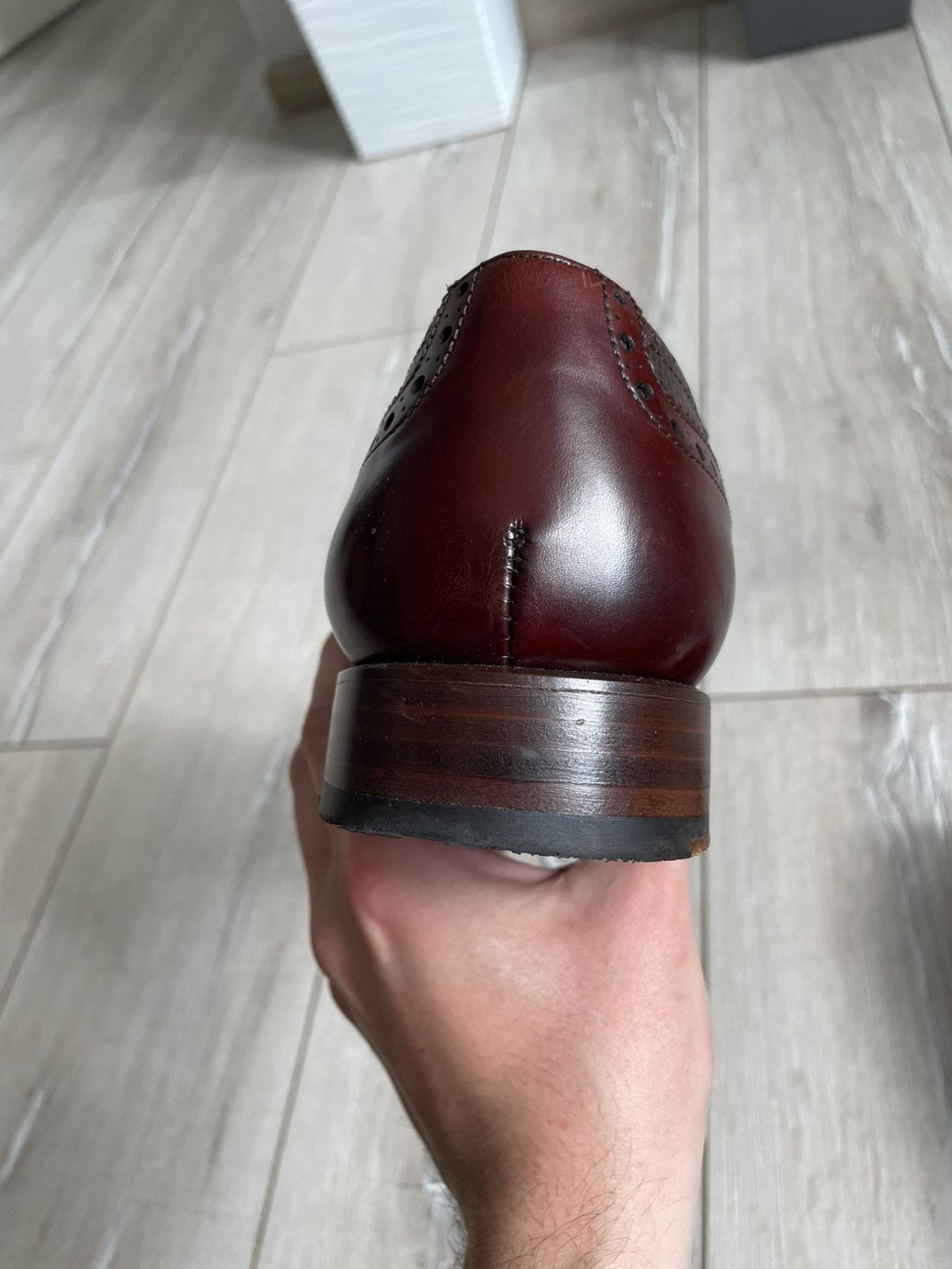 Designer × Leather × Vintage CORDWAINER WRIGHT ARCH PRESERVER BROWN LEATHER BROGUE Size US 9.5 / EU 42-43 - 13 Thumbnail