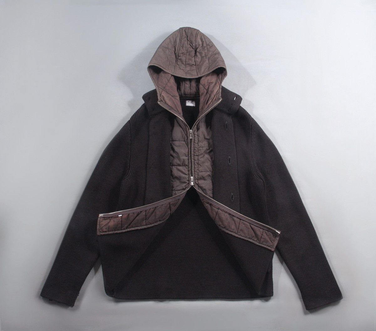 C.P. Company CP Company 2005 Autumn / Winter Knitwear Sweater Hoodie 3XL Size US XXL / EU 58 / 5 - 1 Thumbnail