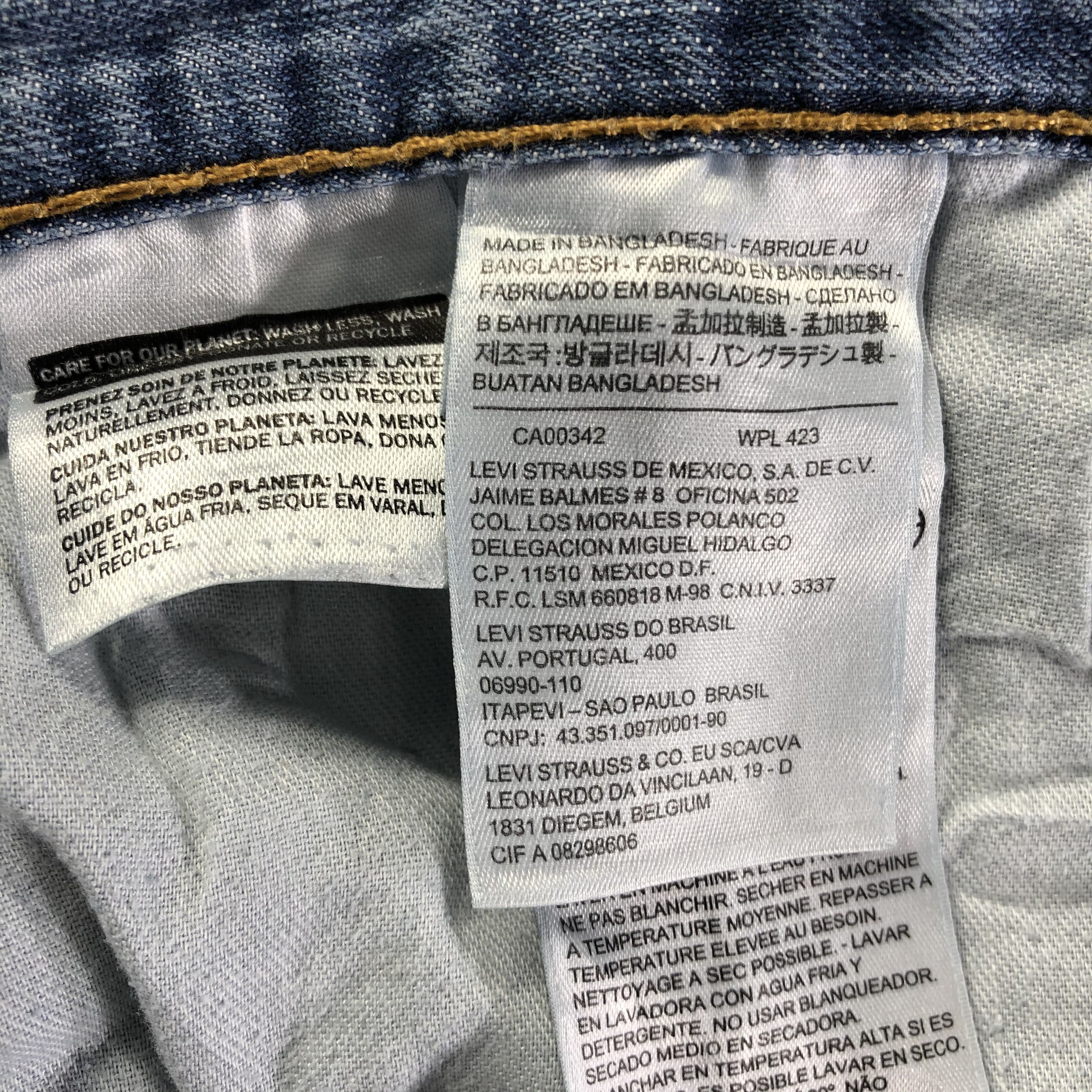 Levi's Vintage Blue Wash Levis 505 Jeans-J4402 Size US 34 / EU 50 - 9 Thumbnail
