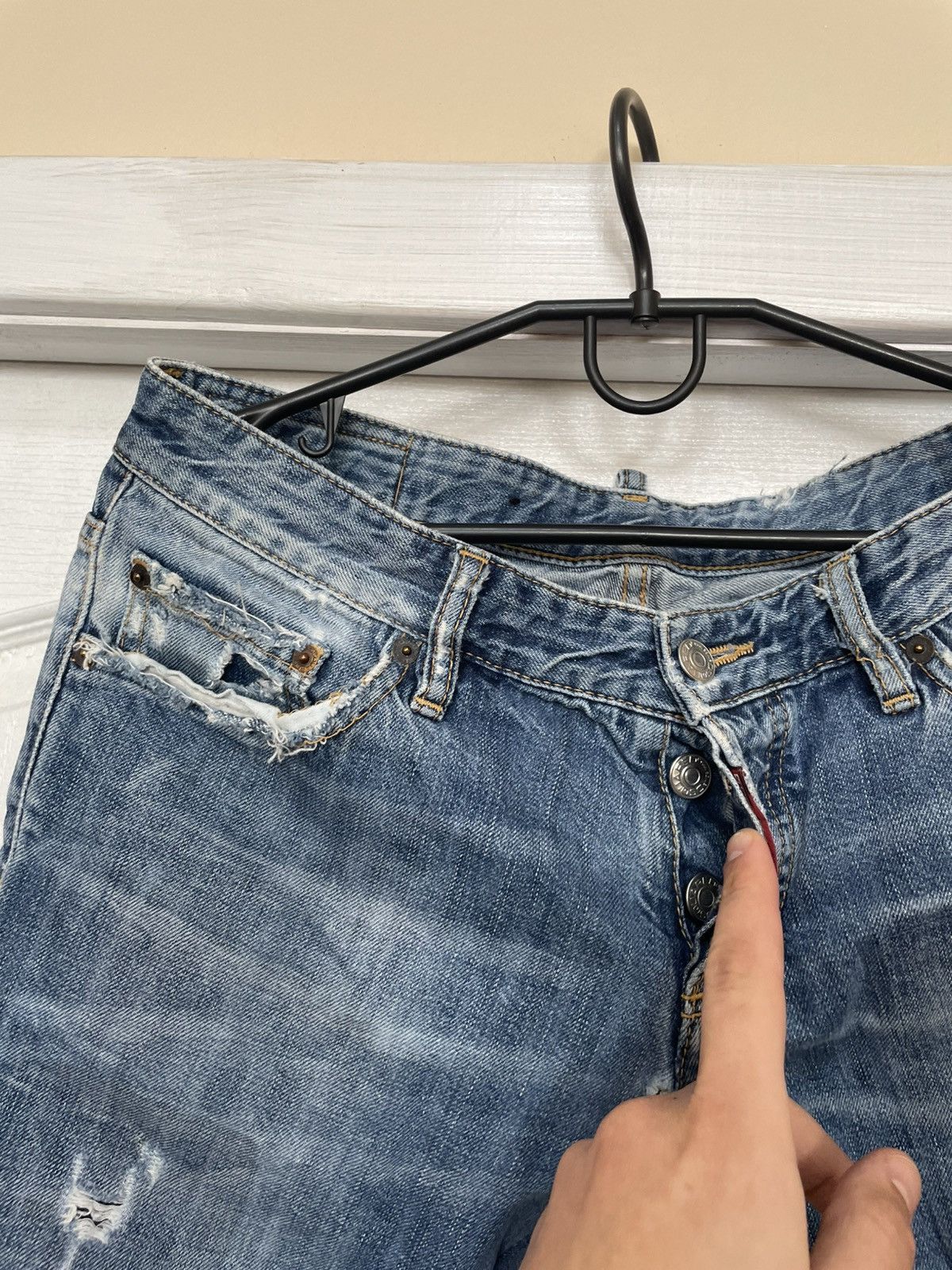 Dsquared2 × Japanese Brand Dsquared2 Jeans Denim Pants cyber punk dean den Size US 32 / EU 48 - 8 Thumbnail