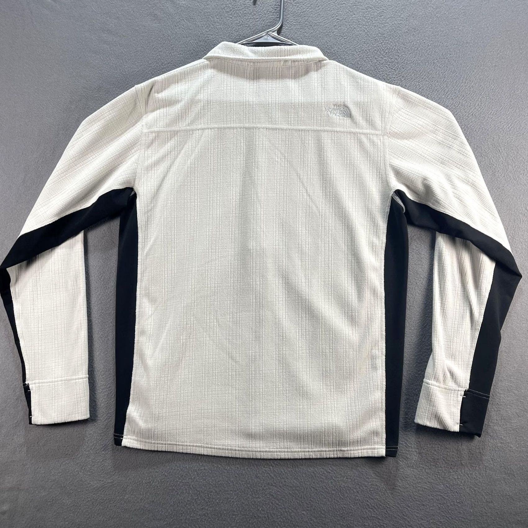 The North Face The North Face Sweater Mens Large Beige Black Quarter Zip Fleece Waffle Pullover Size US L / EU 52-54 / 3 - 2 Thumbnail