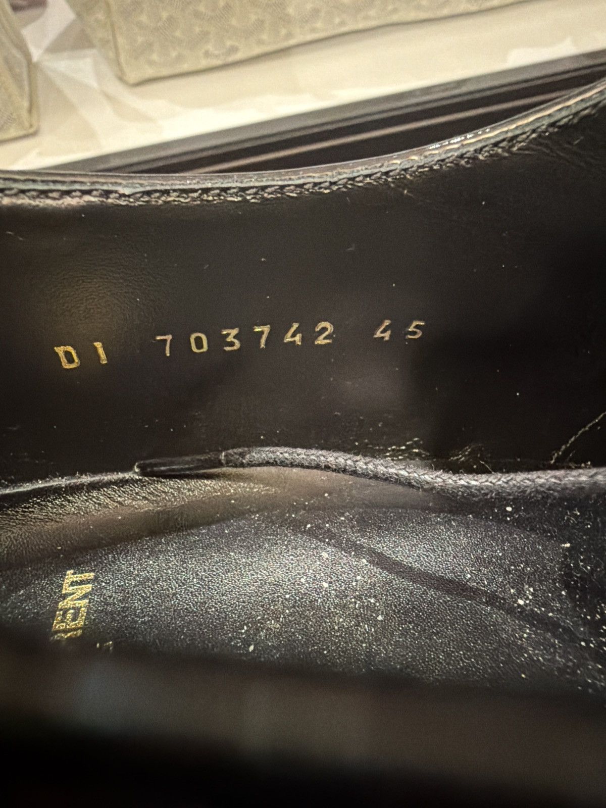 Saint Laurent Paris Saint Laurent Lace Up Patent Derby Shoes Size US 12 / EU 45 - 8 Thumbnail