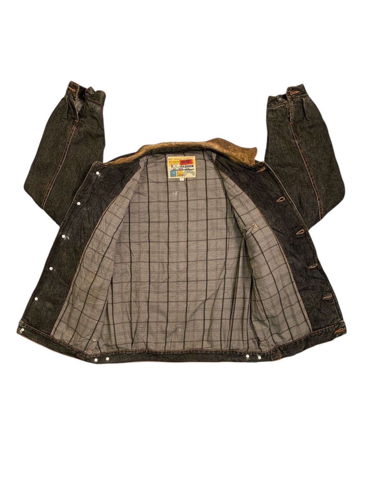 Japanese Brand Rare Design Vintage Ay Bor Teh International Denim Jackets Size US L / EU 52-54 / 3 - 3 Thumbnail