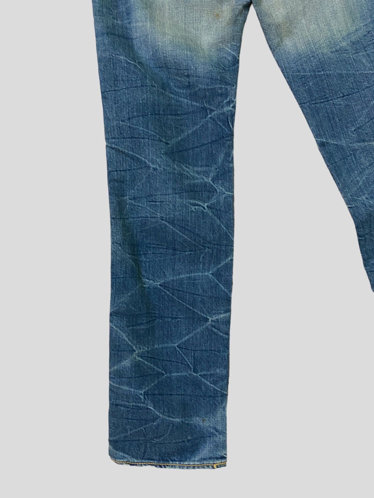 Hysteric Glamour × Japanese Brand × Vintage VINTAGE CO & LU YELLOW EMBROIDERED SPELL OUT DENIM JEANS Size US 30 / EU 46 - 15 Thumbnail