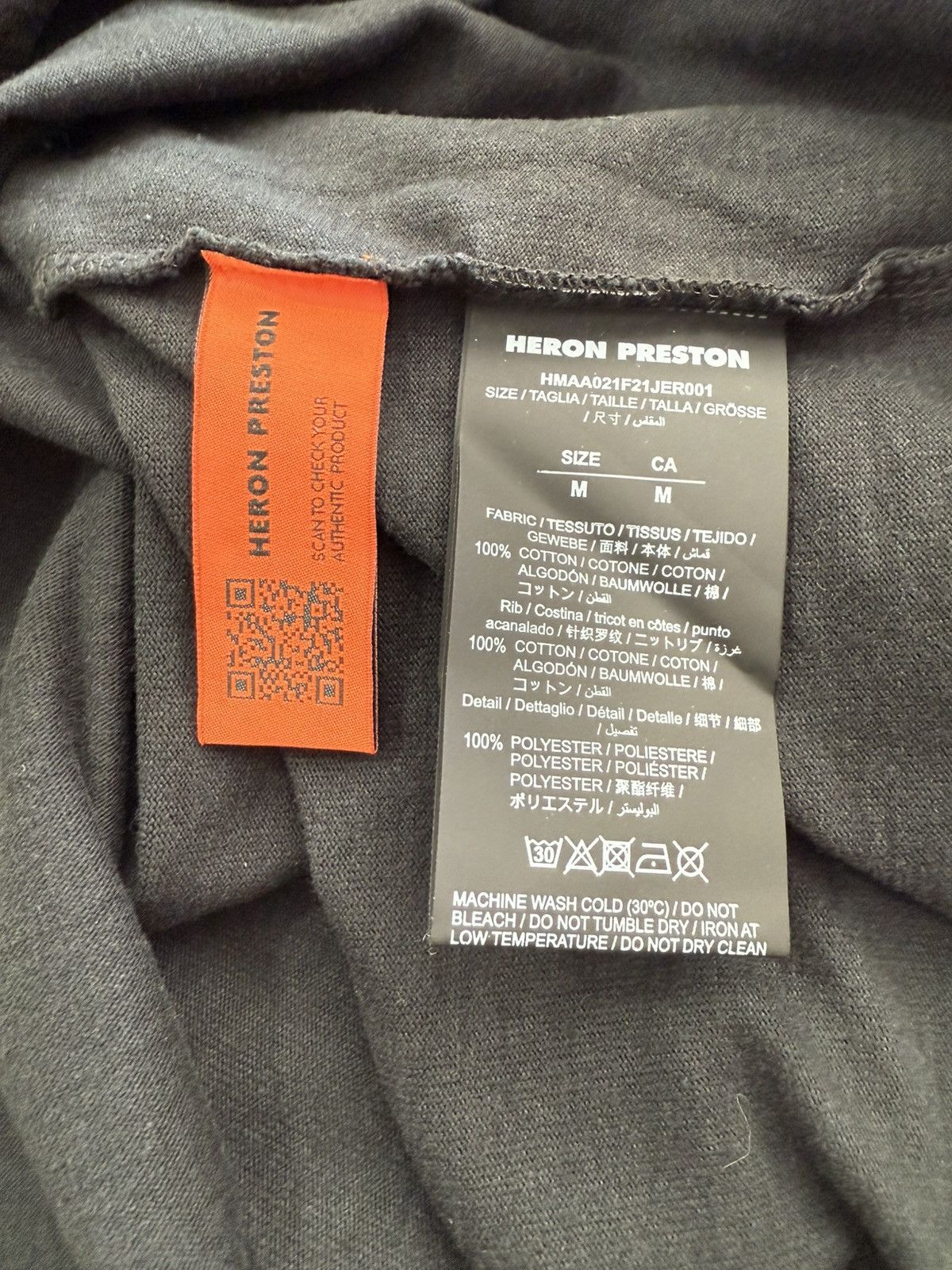 Heron Preston Heron Preston Black Tshirt Size US M / EU 48-50 / 2 - 9 Thumbnail