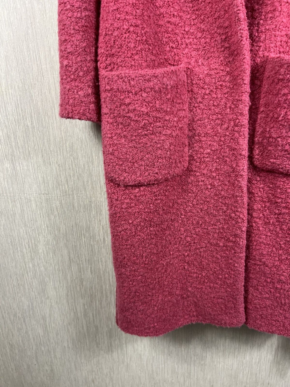 Ganni Ganni programme teddy long tied coat sherpa wool nylon pink Size M / US 6-8 / IT 42-44 - 8 Thumbnail