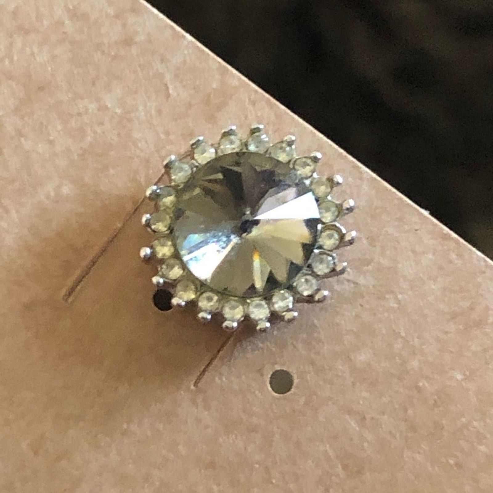 Jewelry Vintage Park Lane rivoli smoky faceted stone set Size ONE SIZE - 14 Thumbnail