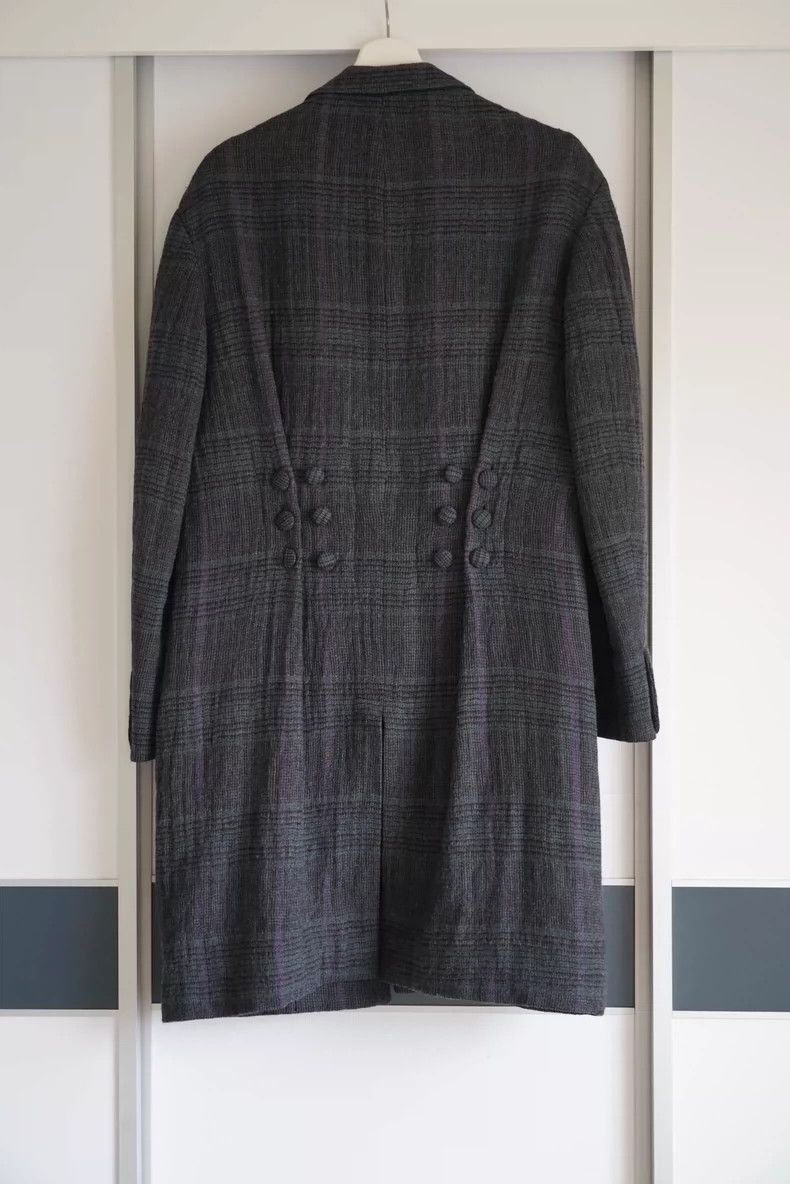 Yohji Yamamoto Yohji Yamamoto 12 Aw Cloth Buckle Plaid Coat 2501-Nextarrow Size US M / EU 48-50 / 2 - 2 Thumbnail