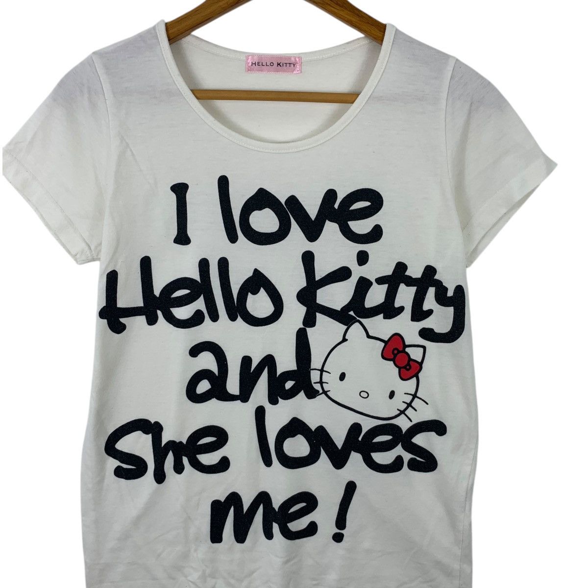 Vintage HELLO KITTY CARTOON Sanrio I Love Japan Animation Tee Size XS / US 0-2 / IT 36-38 - 3 Thumbnail