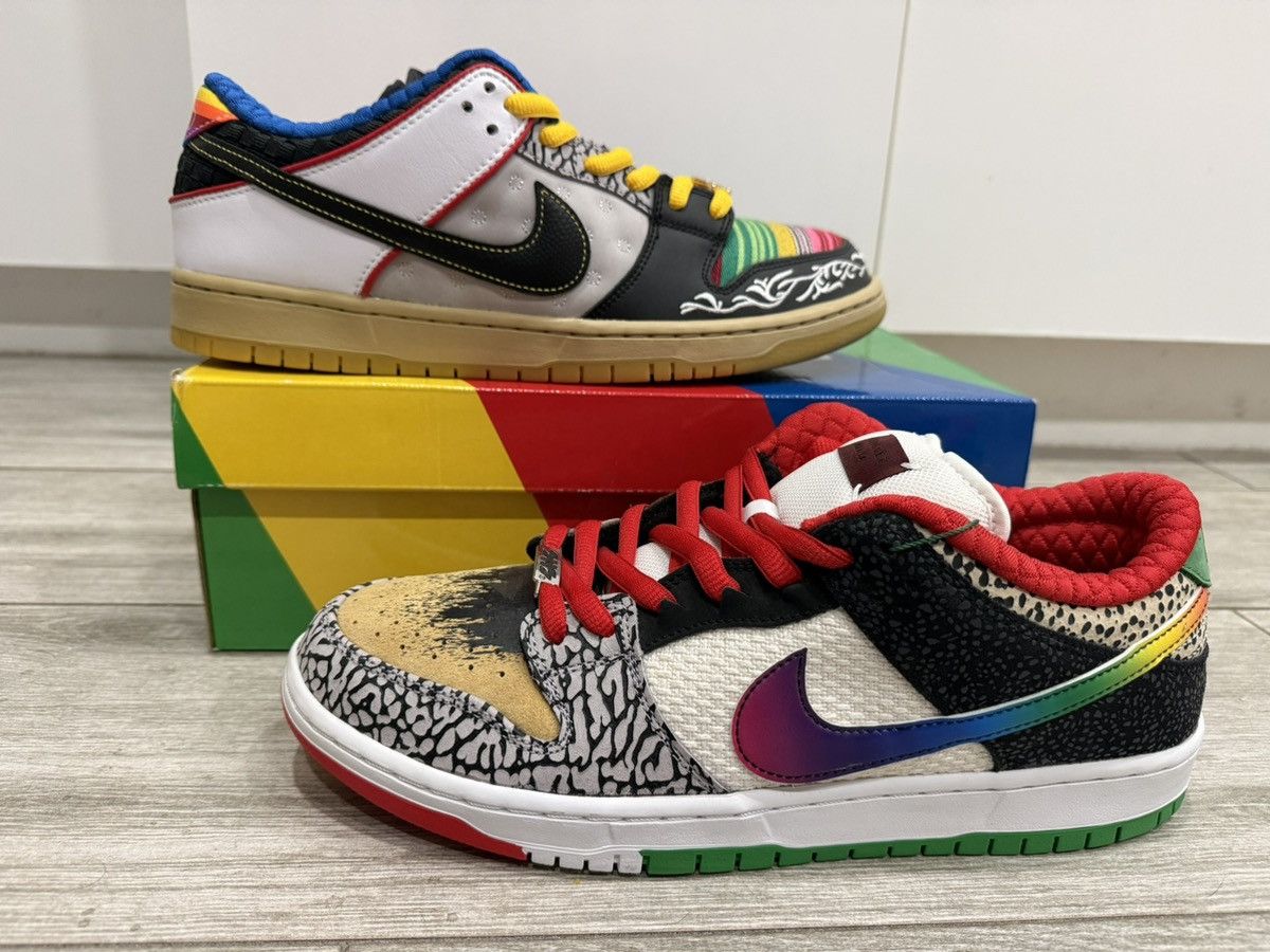 Nike Nike SB Dunk Low Pro QS What The Paul Red Black Noir Sz 12 Size US 12 / EU 45 - 1 Thumbnail
