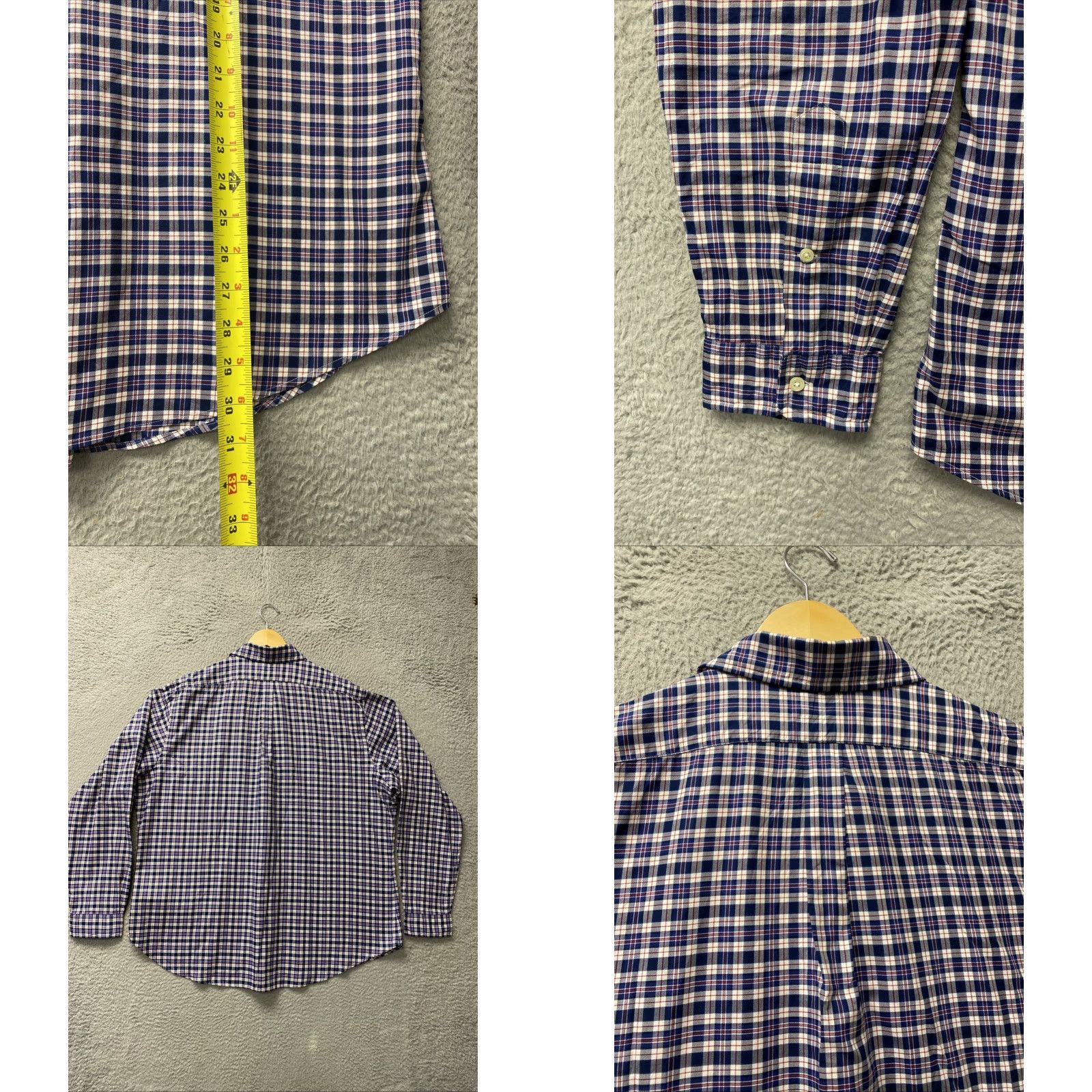 Polo Ralph Lauren VINTAGE Polo Ralph Lauren Men’s Custom Fit Long Sleeve Button-Down Shirt XXL Plaid Brown Men Size US XXL / EU 58 / 5 - 8 Thumbnail
