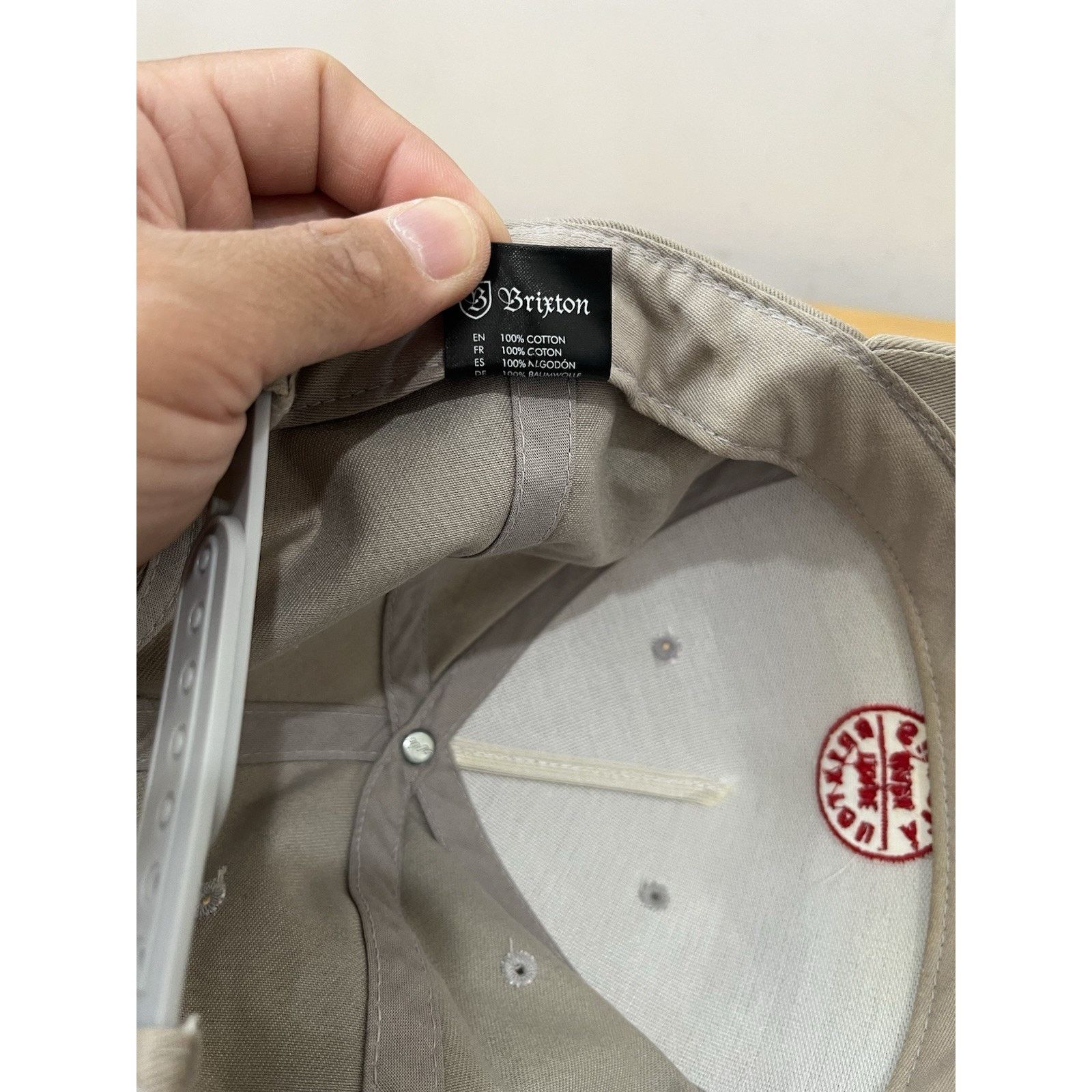 Brixton Brixton Supply Co Trade Mark Grey Embroidered Snapback Hat Size ONE SIZE - 7 Thumbnail