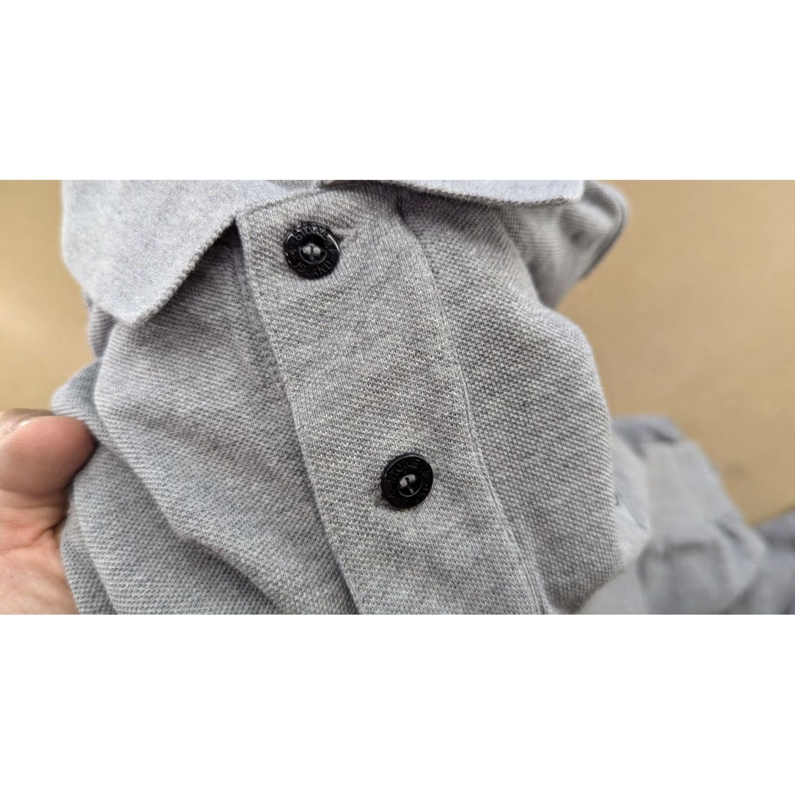 Stone Island Stone Island Mens Polo Shirt Size S Long Sleeves Gray Regular Fit Size US S / EU 44-46 / 1 - 7 Thumbnail