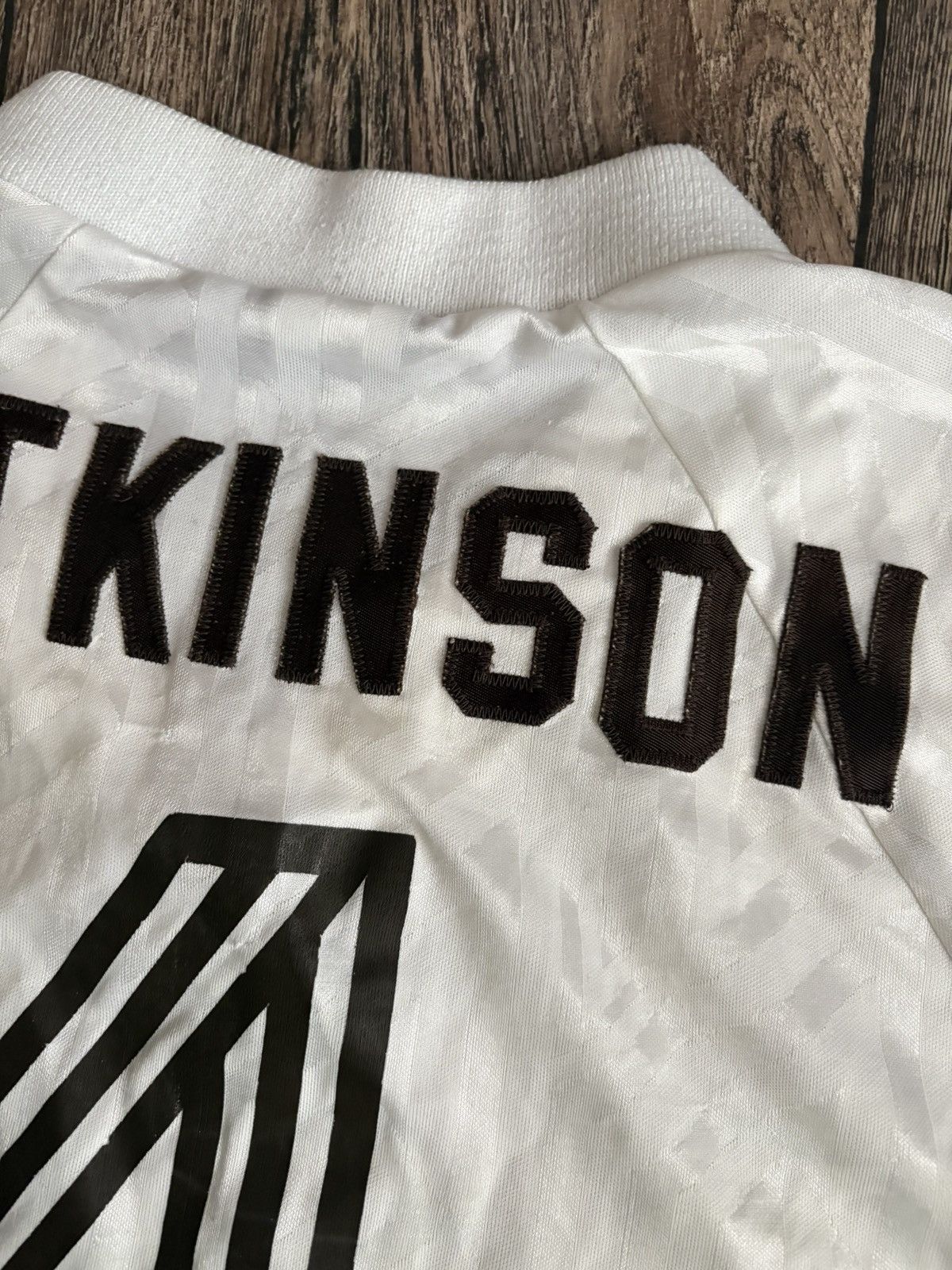 Vintage Vintage 90s UMBRO Quincy University #4 Atkinson Match Worn Size US XL / EU 56 / 4 - 19 Thumbnail