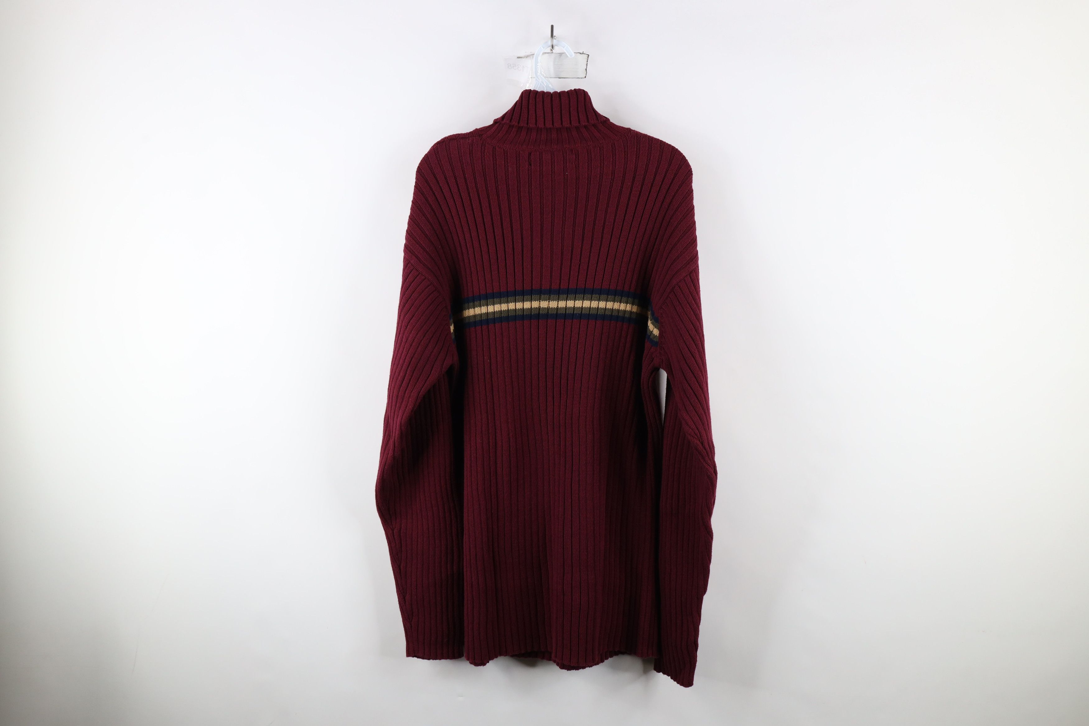 Vintage Vintage 90s Streetwear Chunky Ribbed Knit Turtleneck Sweater Size US XL / EU 56 / 4 - 7 Thumbnail