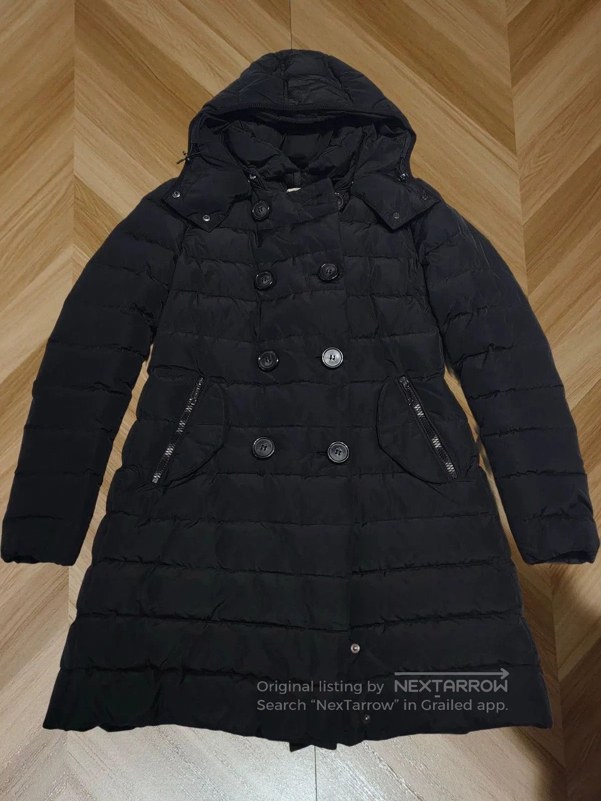 Moncler Moncler Black Hooded Down Jacket Size M. Size US M / EU 48-50 / 2 - 1 Thumbnail