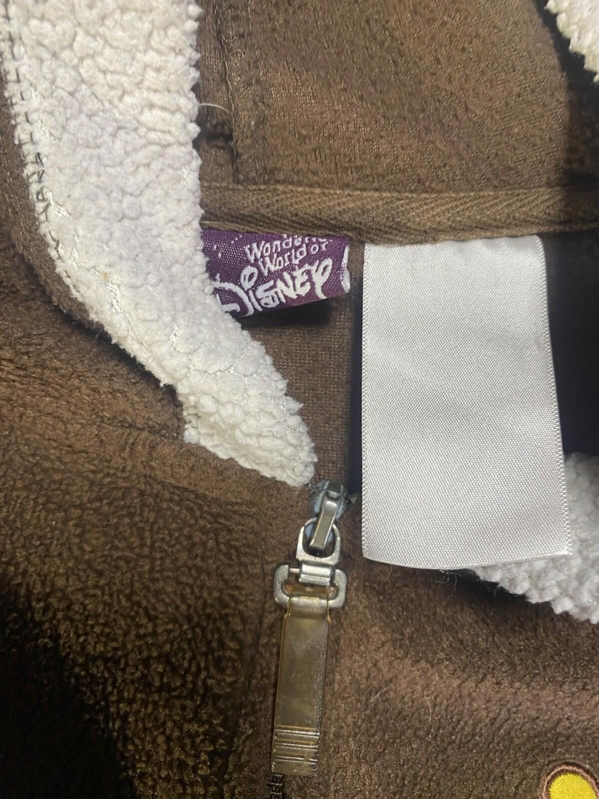 Disney Disney Winnie The Pooh Women’s Jacket SZ Large Brown Funny Size L / US 10 / IT 46 - 5 Thumbnail