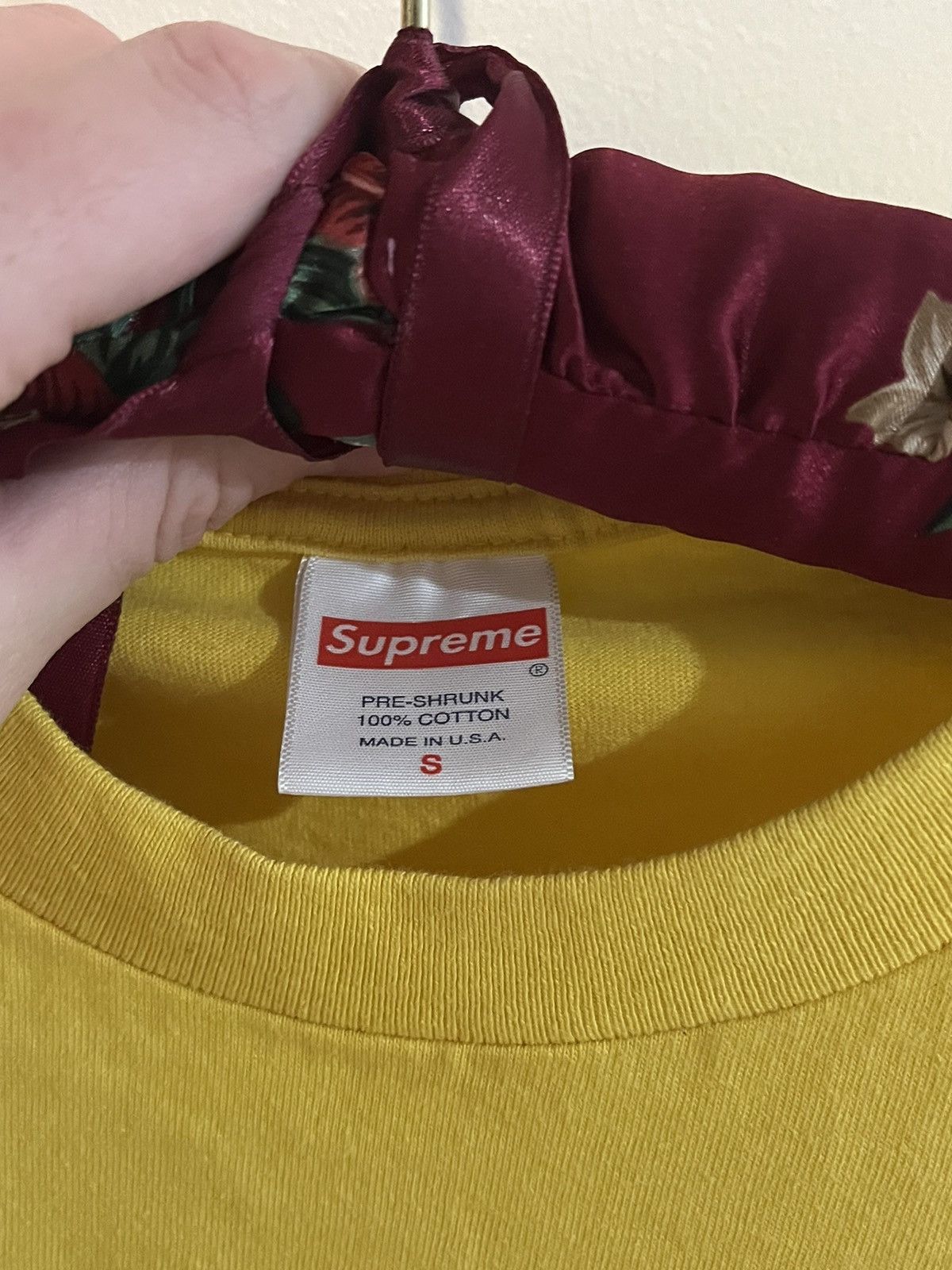 Supreme Yellow naked woman supreme tee Size US S / EU 44-46 / 1 - 4 Thumbnail