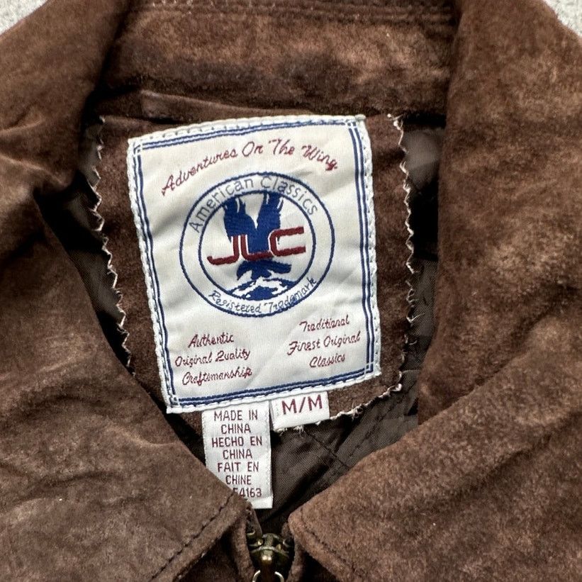 Other Vintage JLC Bomber Suede Leather Jacket Mens Medium Size US M / EU 48-50 / 2 - 3 Thumbnail