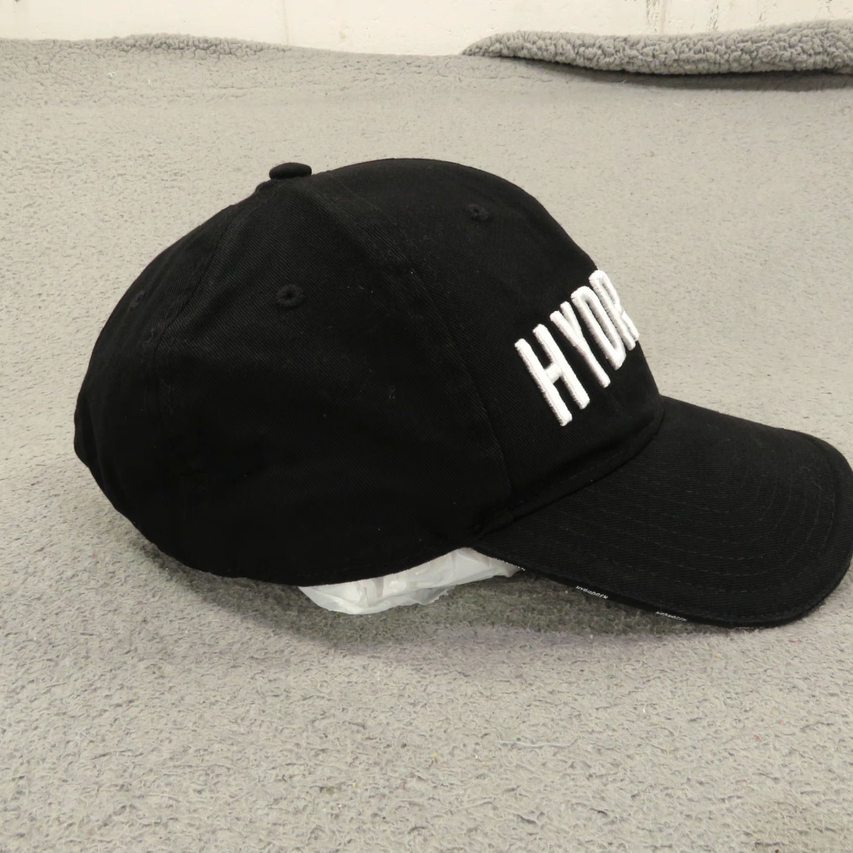 HYDROGEN Hydrogen Hat Cap Black 100% Cotton Strapback Adjustable Tennis Men OS Adult Logo Baseball Cap Size ONE SIZE - 3 Thumbnail
