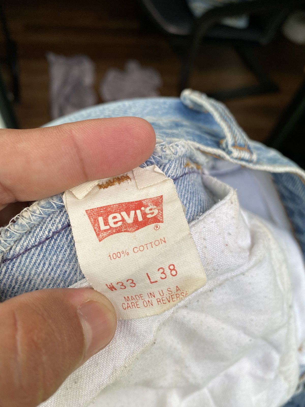 Levi's × Levi's Vintage Clothing × Vintage W32x30 vintage levi's 501 made in USA cut off Size US 32 / EU 48 - 8 Thumbnail