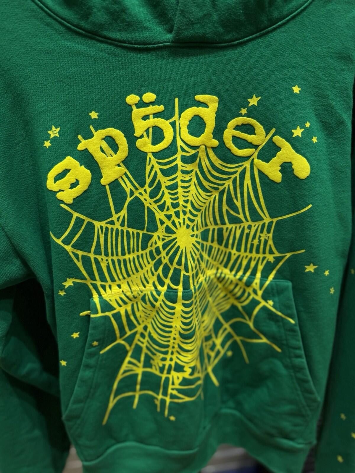 Sp5der Sp5der Green Yellow Pullover Hoodie (Small) 100% Authentic Size US S / EU 44-46 / 1 - 8 Thumbnail