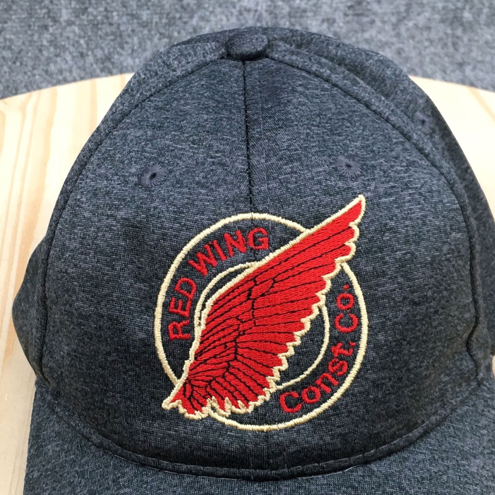 Red Wing SportTek Baseball Cap Unisex Gray OS Curved Brim Embroidered Logo Men Size ONE SIZE - 3 Thumbnail