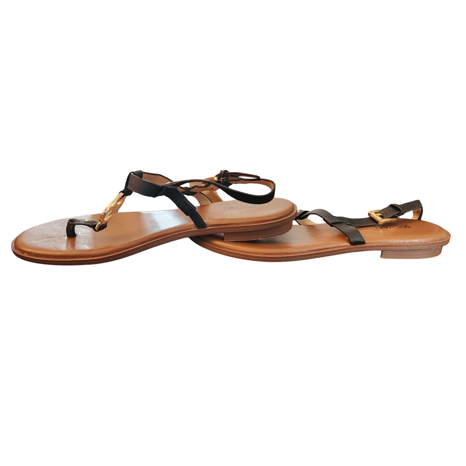 Michael Kors Michael Kors Casey black Leather Sandal 8 Med Size US 8 / IT 38 - 7 Thumbnail