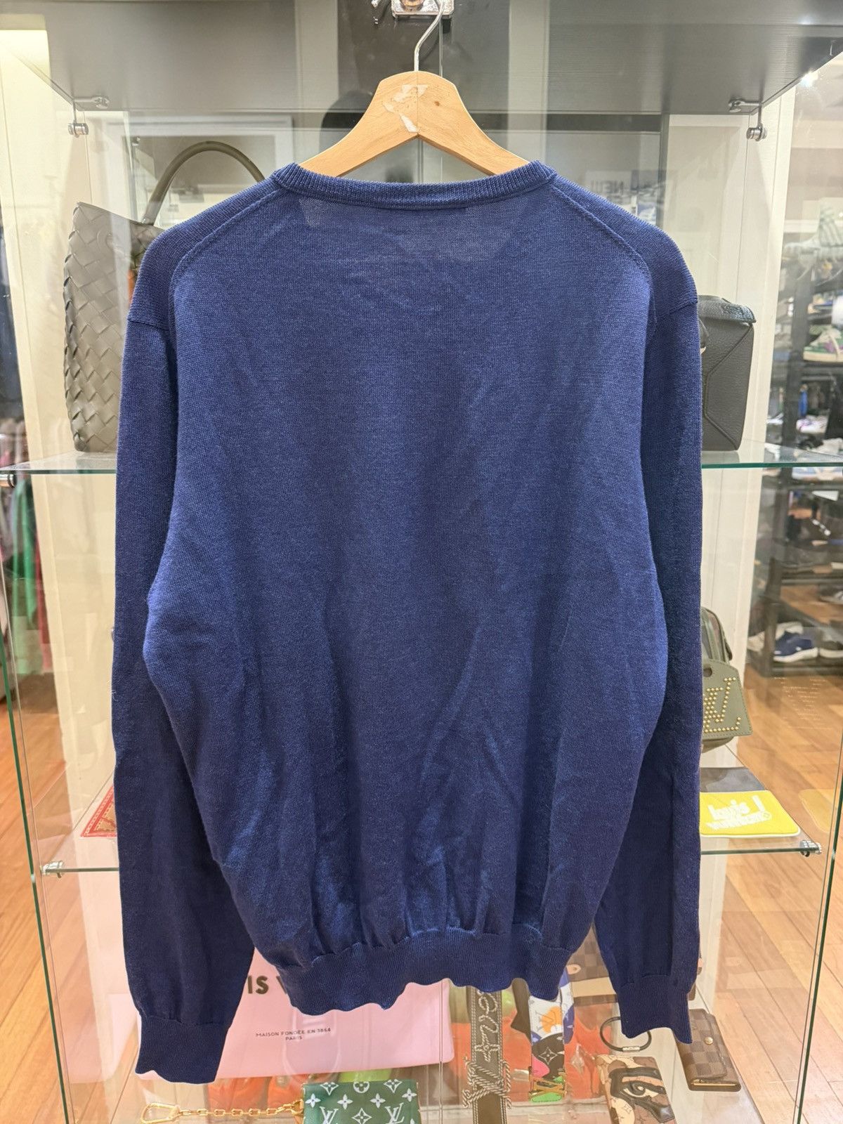 Louis Vuitton Louis Vuitton Intarsia Crewneck Sweater - Blue Size US M / EU 48-50 / 2 - 2 Thumbnail