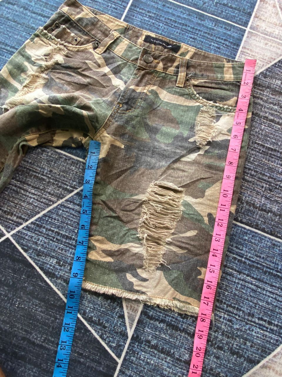 Hysteric Glamour × Japanese Brand × Le Grande Bleu (L.G.B.) In Toto Jeans Distressed Camo Size US 30 / EU 46 - 11 Thumbnail