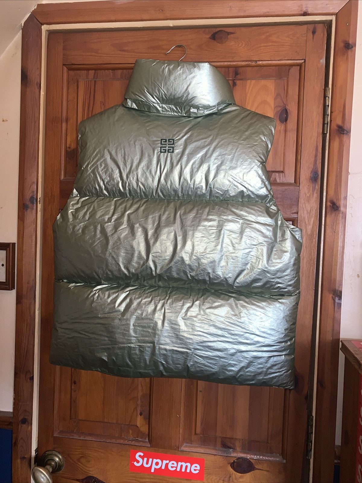 Givenchy Givenchy MMW Laminated Down Vest Forest Green Size 48 Medium Size US M / EU 48-50 / 2 - 2 Thumbnail