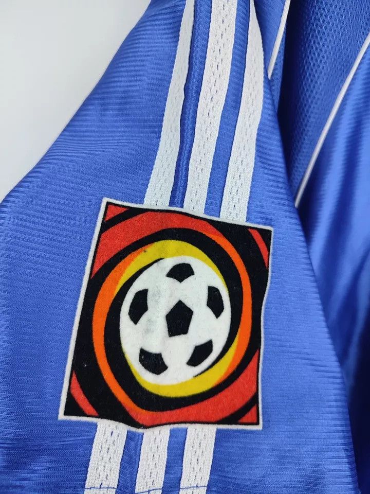 Adidas SpVgg Unterhaching 1999-2000 away Bundesliga Matchworn Size US XL / EU 56 / 4 - 13 Thumbnail