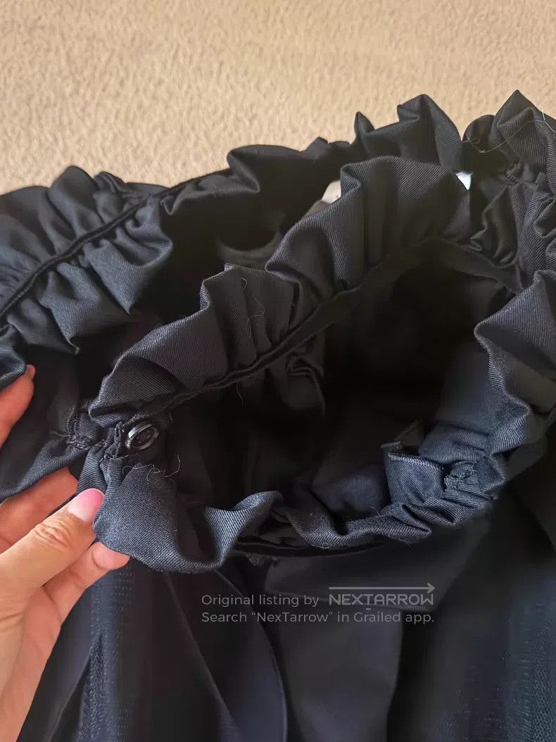 Comme des Garcons Comme Des Garcons size M Wool blended yarn-mixed half skirt Size 22" - 6 Thumbnail