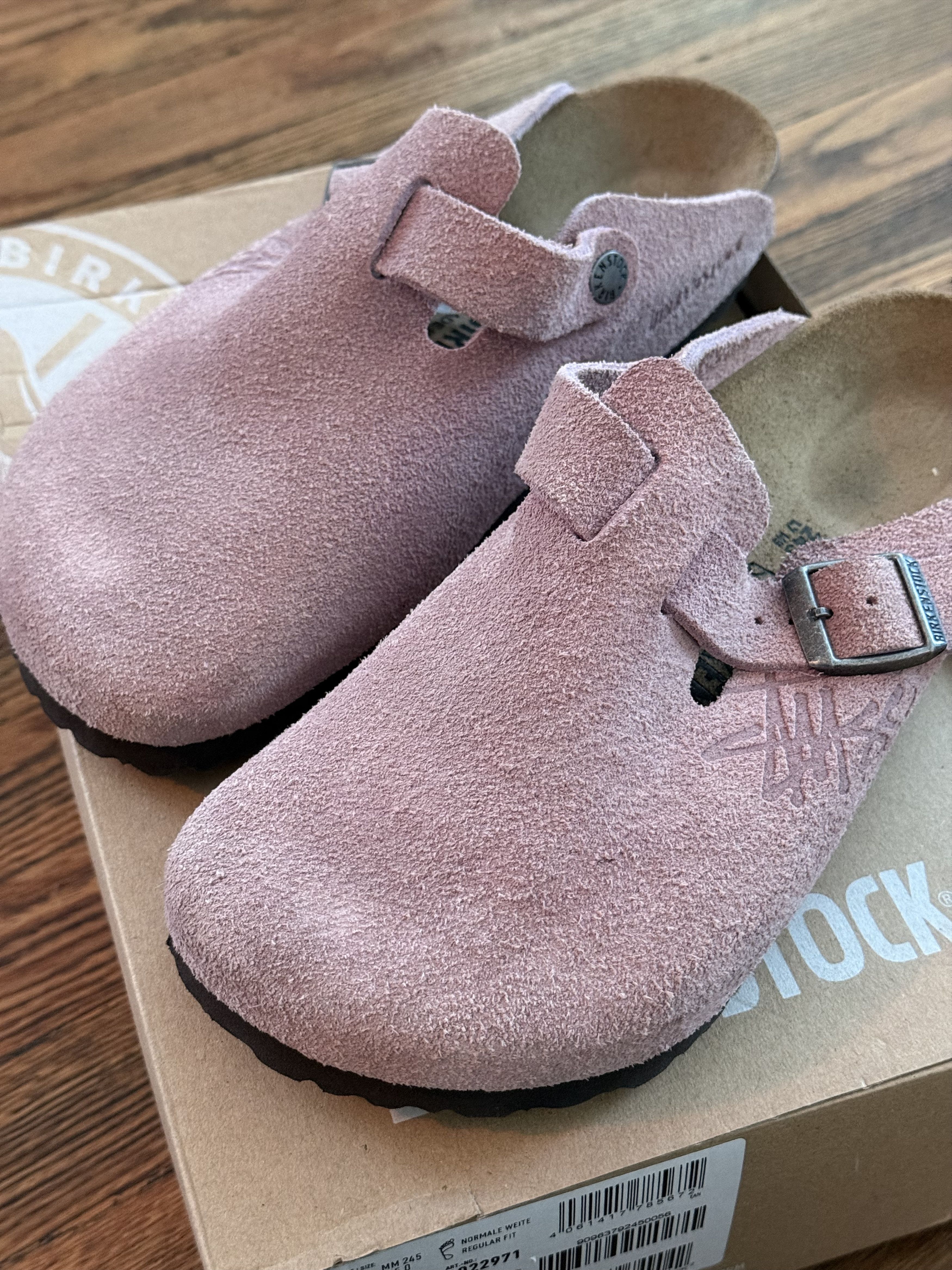 Birkenstock × Stussy Birkenstock x Stussy Pink Boston Size US 7 / IT 37 - 3 Thumbnail