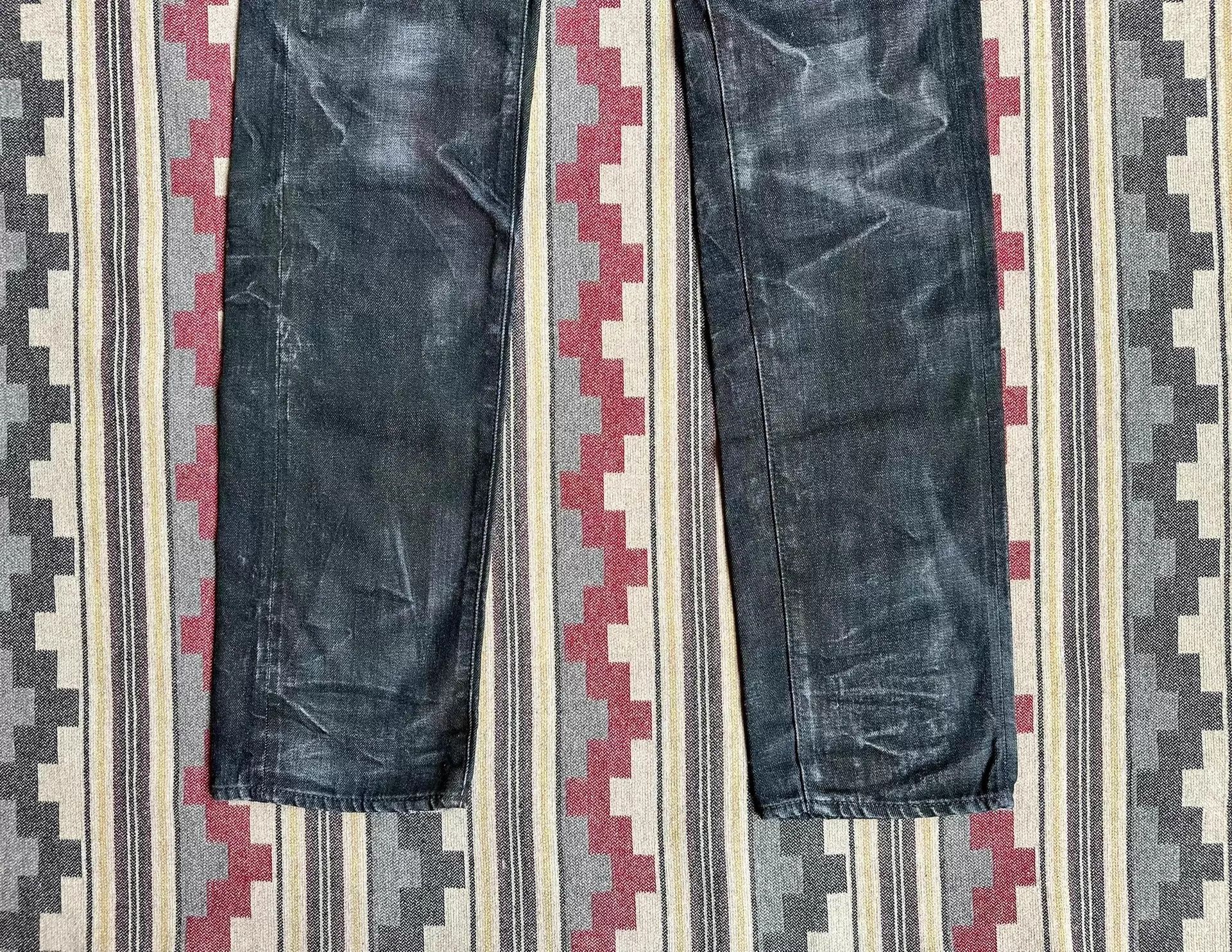 Prps Prps Noir P69P30VBL Rare Heavy Aged Selvedge Black Denim 32 Size US 32 / EU 48 - 4 Thumbnail