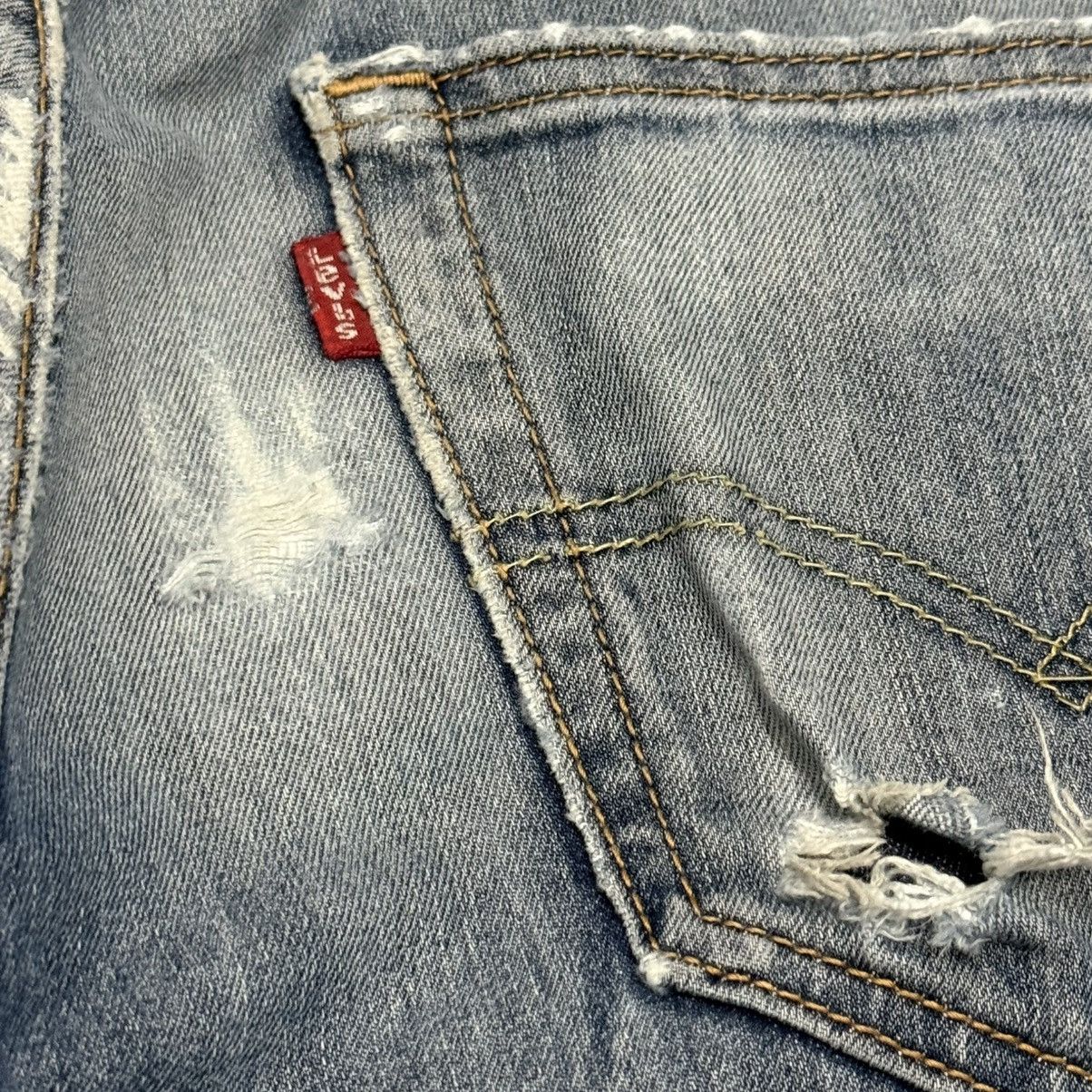 Levi's Levis 505 Worn Distressed Jeans Denim Pants Size US 29 - 14 Thumbnail