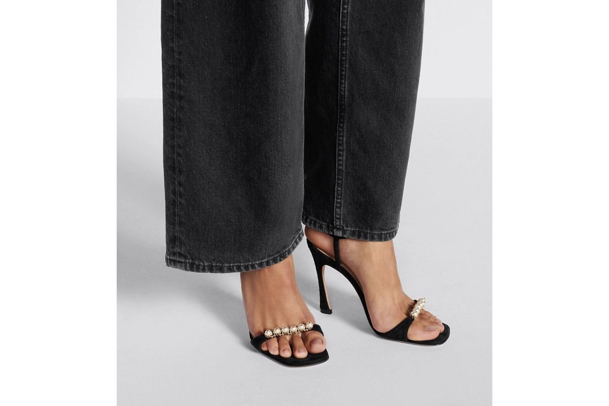 Dior o1bcso1str0226 Diorly Heeled Sandal in Black Size US 6 / IT 36 - 7 Thumbnail