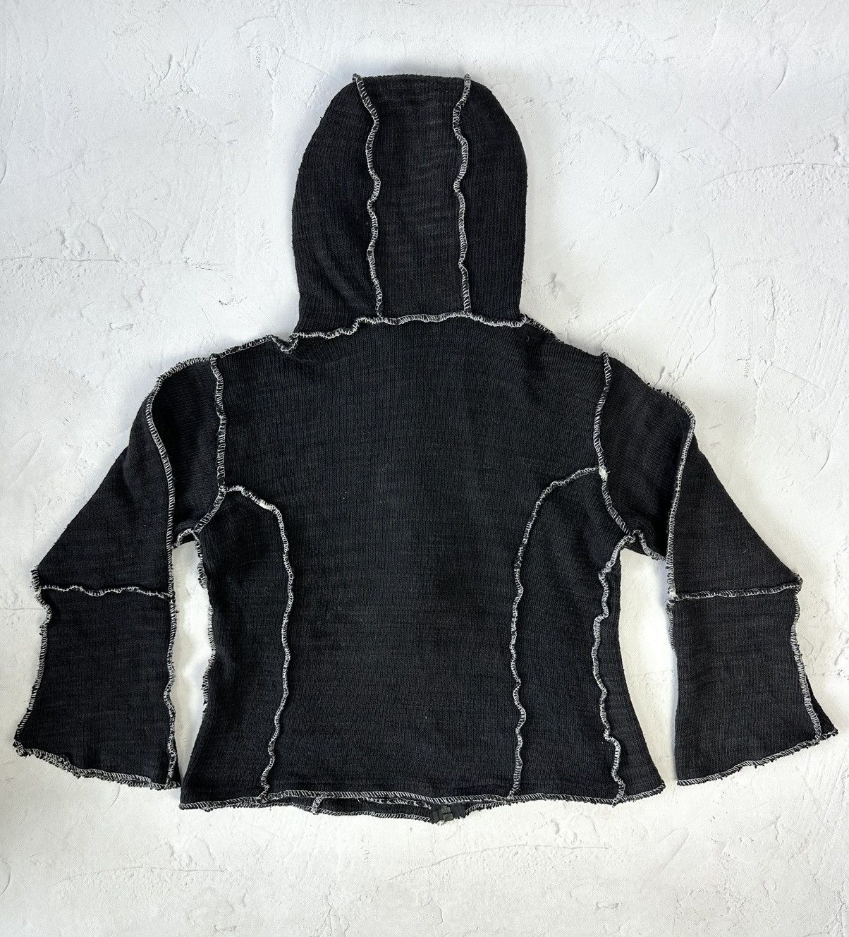 If Six Was Nine × Japanese Brand × Vintage Vintage Crop Black Hoodie Size S / US 4 / IT 40 - 5 Thumbnail
