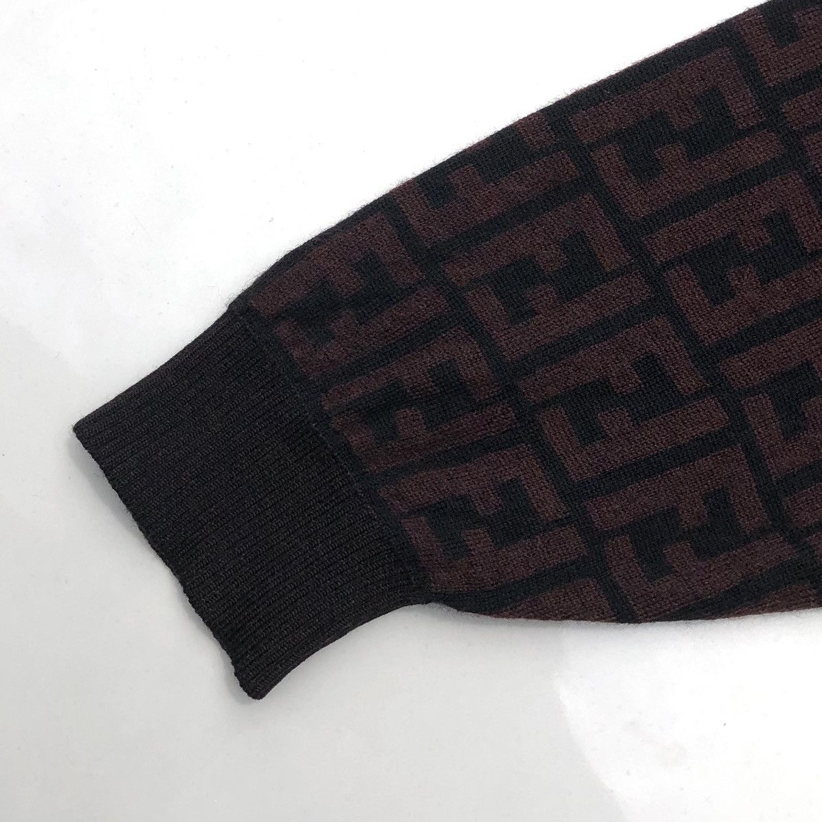Fendi Fendi Monogram Pura Lana Woolmark Pullover Sweatshirt Size US L / EU 52-54 / 3 - 10 Thumbnail