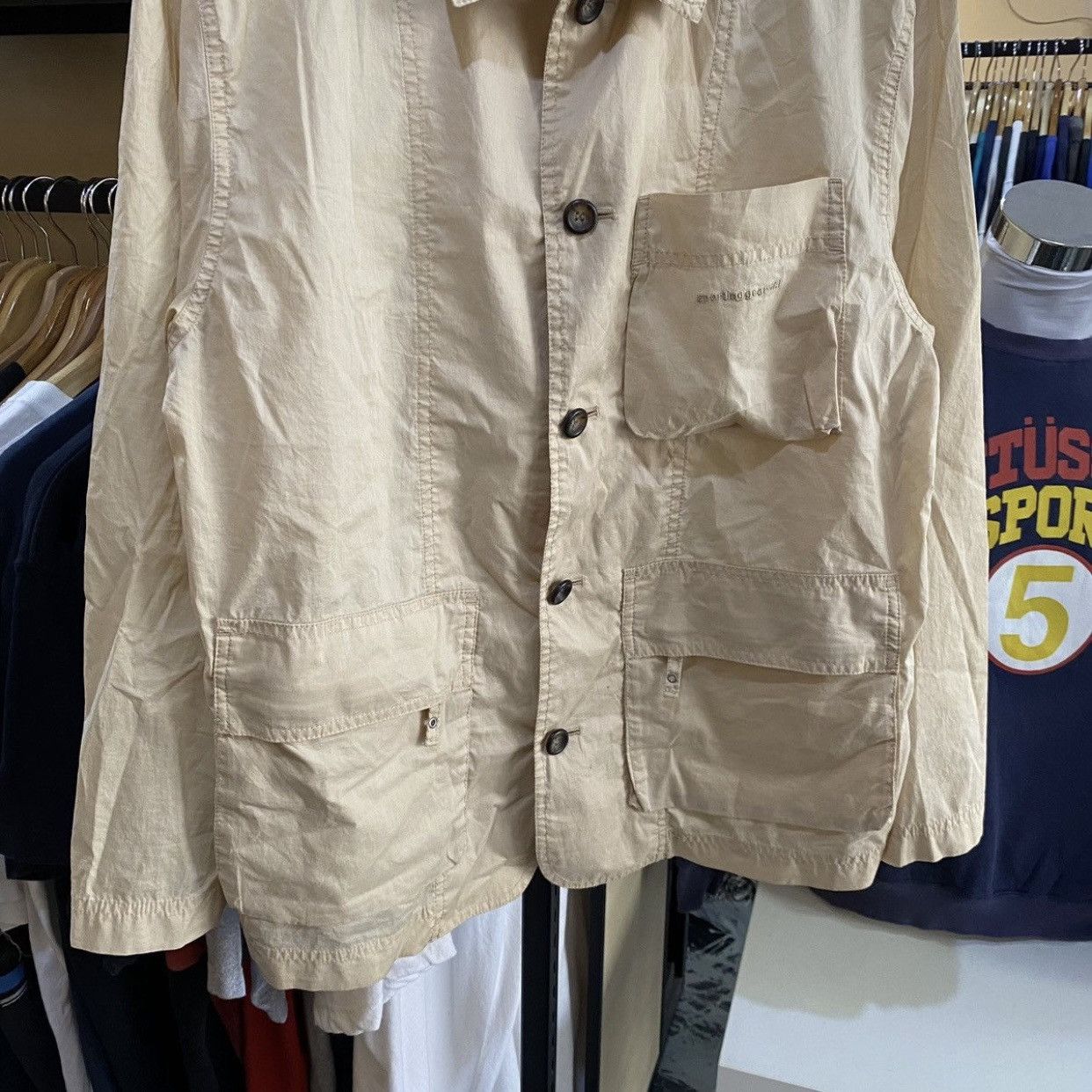 Hai Sporting Gear Vintage Hai Sporting Gear Issey Miyake Beige Worker Jacket Size US M / EU 48-50 / 2 - 4 Thumbnail