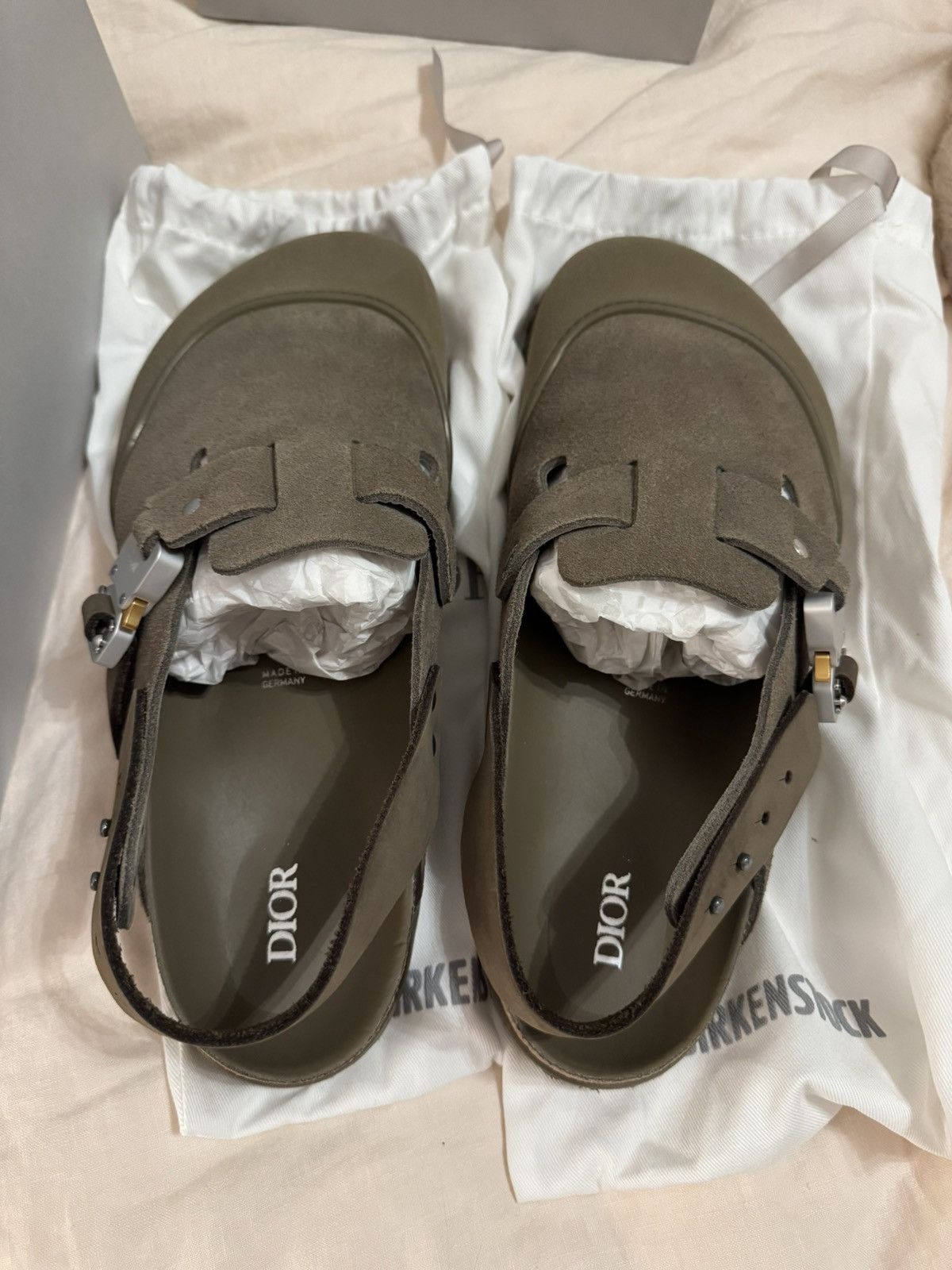 Dior x Birkenstock Tokio Mule 2023 Khaki