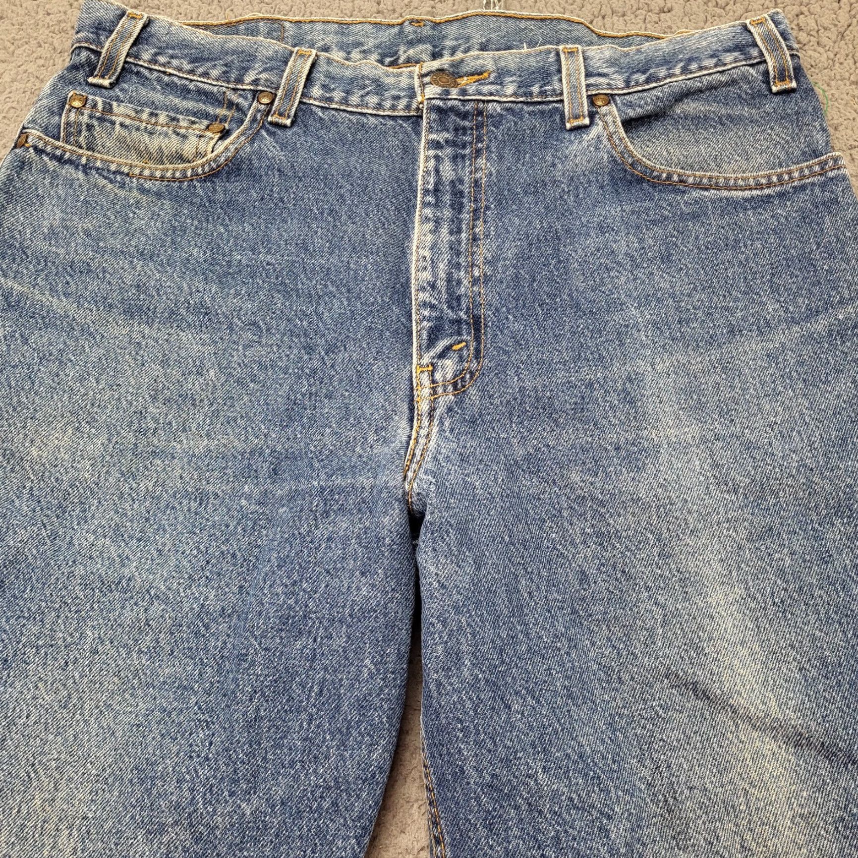 Levi's VINTAGE Levi's 505 Jeans Men’s 36x30 Blue Relaxed Fit Brown Tab Made In USA Jeans Mens 36x30 Blue Relaxed Fit 505 USA 90s Size US 36 / EU 52 - 2 Thumbnail