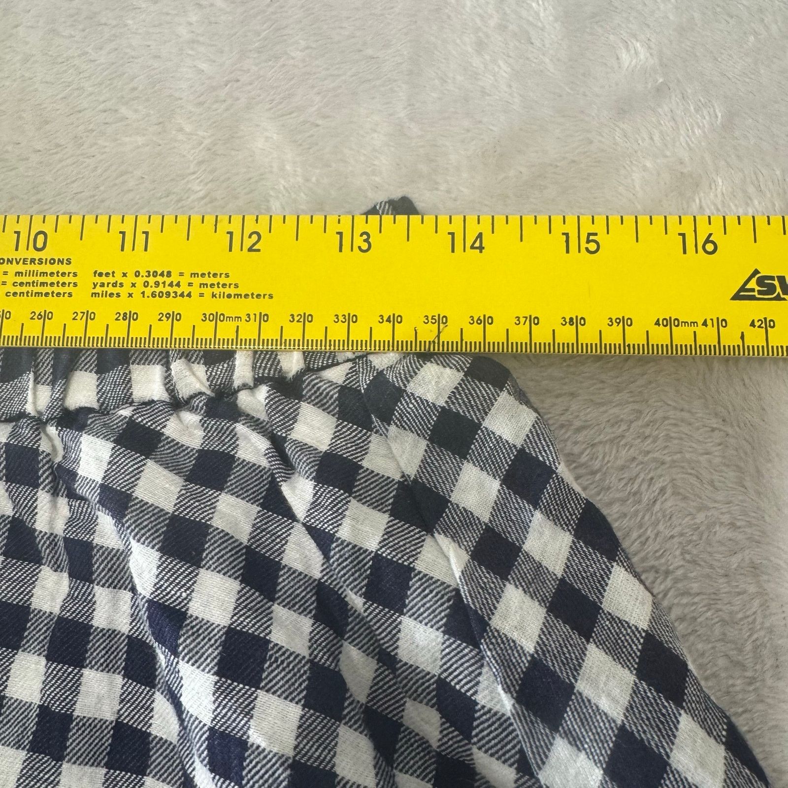 Madewell Madewell Women's Linen Blend Gingham Ruffle Mini Skirt S Size 27" / US 4 / IT 40 - 6 Thumbnail